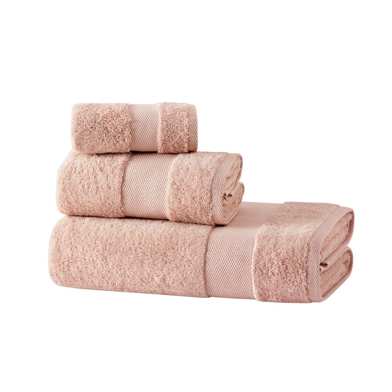 Anissah Midweight Bath Towel, Pink