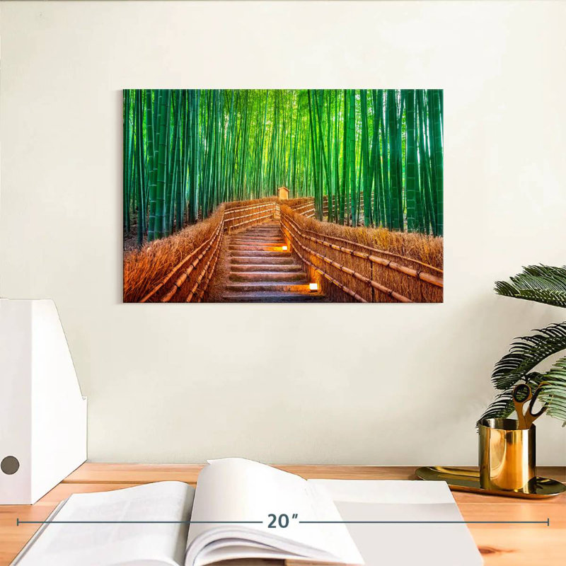 Forêt de bambous à Kyoto, H 8 po x l 12 po