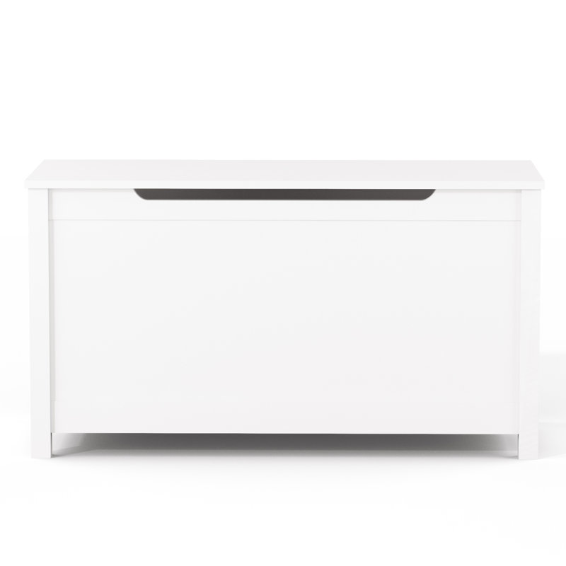 Boîte de rangement en bois pour enfants, Blanc