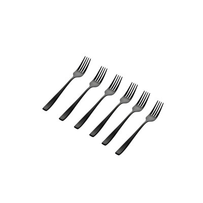 Fabiola Stainless Steel (18/0) Wood Stainless Steel Dessert Fork Flatware