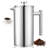 French Press Coffee Maker 51 oz Stainless Steel French Coffee Press Silver-117867055