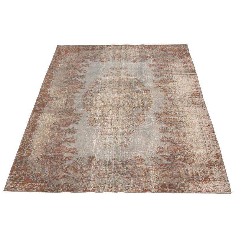 Tapis gris à transition de couleur 5 pi 8 po x 7 pi 11 po