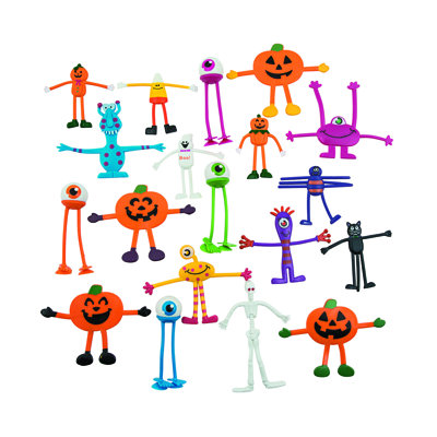 100 Piece Mega Halloween Bendable Assortment Set