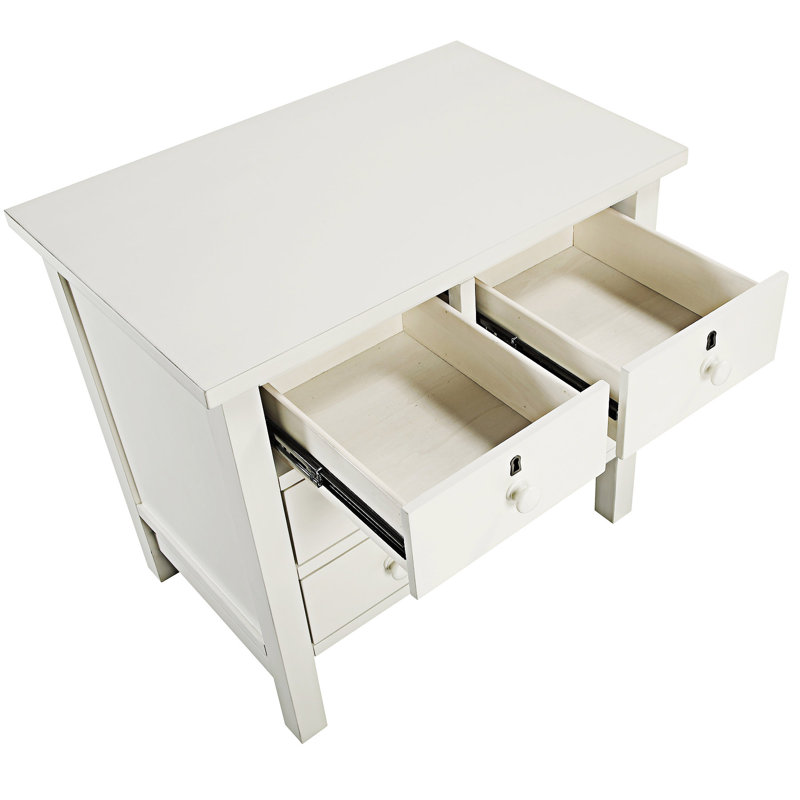 Nightstand With Drawer, Antique White