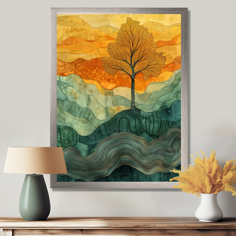 Eastwood - paysages, impressions sur toile, Argent argent, H 20 po x l 12 po, Reproduction encadrée d'une seule photo