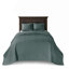Ensemble de couvre-lit réversible 3 pièces, vert baumier, grand lit, surdimensionné avec matelassage à motif et traitement antimicrobien-122502169-122502171