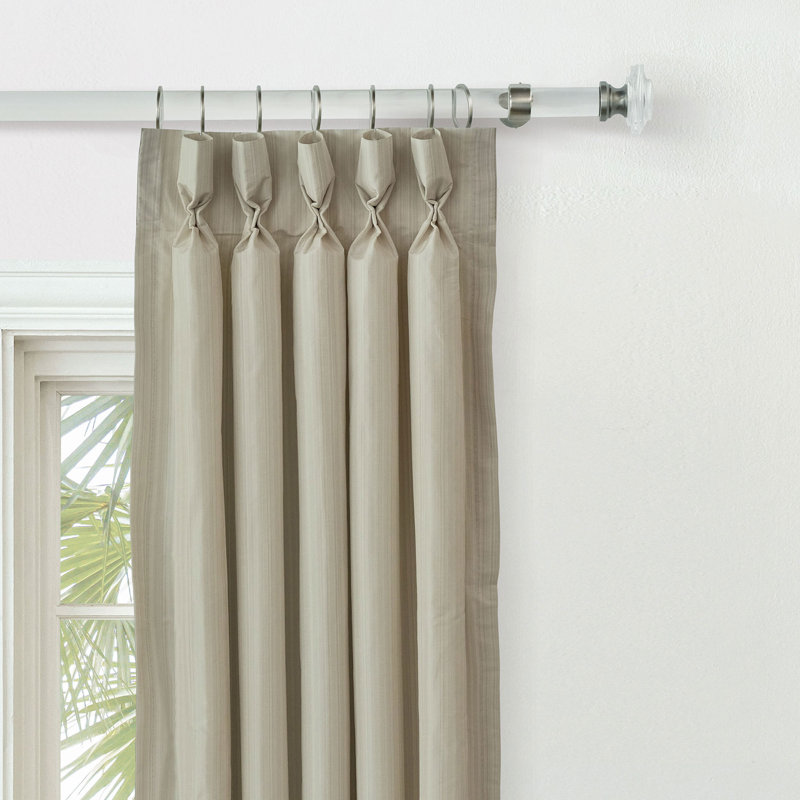 Reverie Room Darkening Curtain, Ivory, 20" W x 84" L