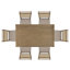 Millau Nat Cane 7pc Dining Set