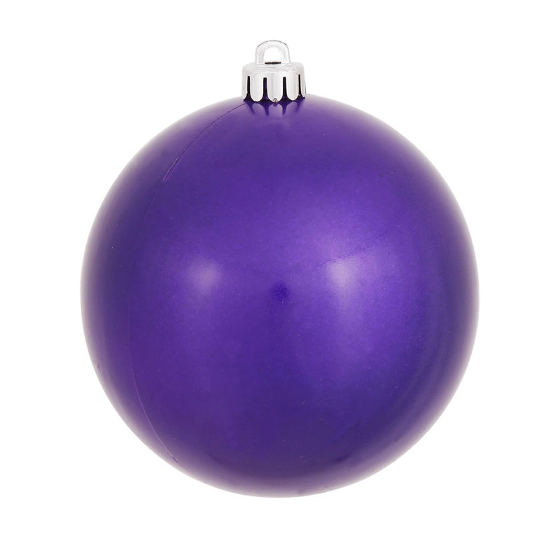 Décoration de boule décorative des Fêtes, Mauve, H 6 po x l 6 po x P 6 po