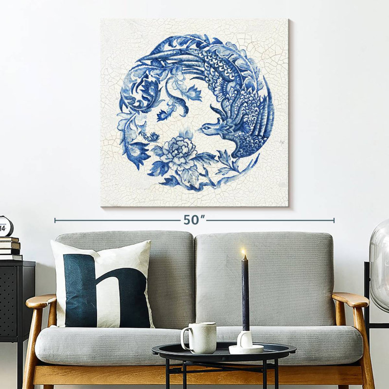 Brampt Chinese Porcelain I, 33" H x 33" W
