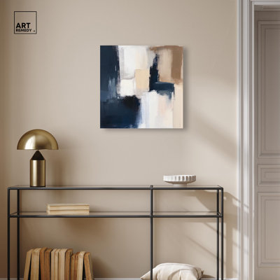 Blue Mood Depth I Canvas Blue Wall Art by 