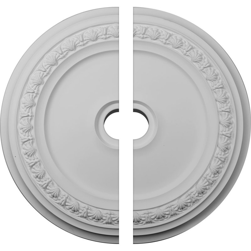 Médaillon de plafond Endurathane Tirana, P 13 7/8 po x P 3 3/4 po x P 1 1/4 po (convient aux auvents jusqu'à 4 3/4 po), apprêté en usine
