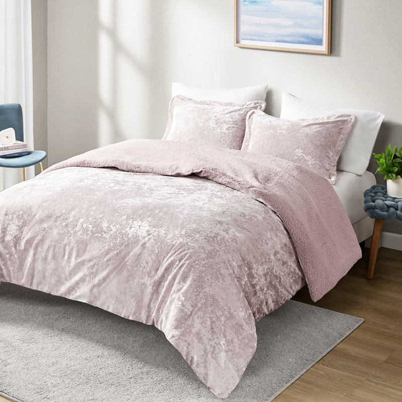 Édredon simple / simple TG - 100% velours froissé et revers doux