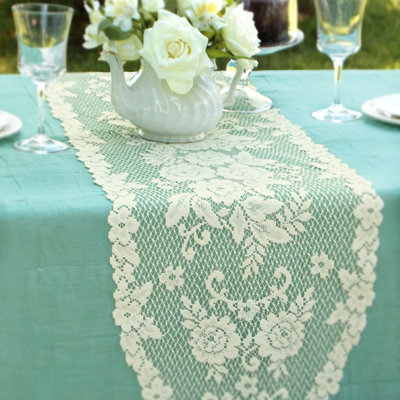 Billups Floral Oval Table Runner