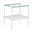 Tables de bout modernes en verre trempé de 2 pour un salon confortable avec un design d'espace-2094822598-2094822593