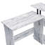 Levi Antique White & Black Finish Writing Desk-440935863