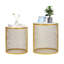 Tables d'appoint rondes en métal Ronaya-2076671233