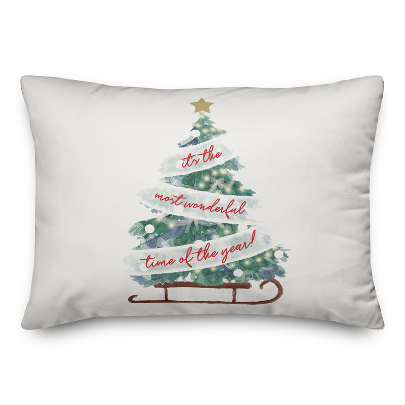 Most Wonderful Tree Throw Pillow