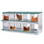 Boîte de nidification en métal à 10 baies pour poules / canards, collection et assemblage facile des œufs, acier galvanisé ventilé