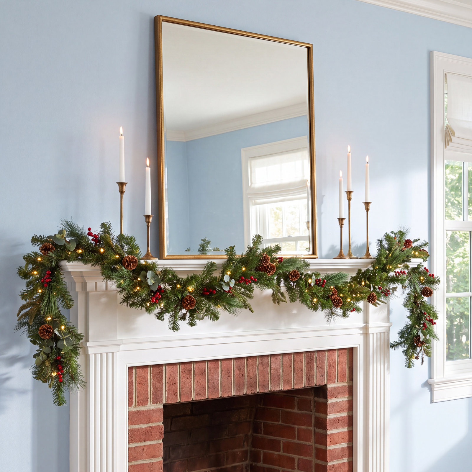 144" Mixed Pine Christmas Garland