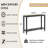 Glass Entryway Table, 2-Tier Entry Way Console Entrance Table, 41"L Narrow Sofa Table With Shelves, Ideal For Hallway, Entryway, Living Room, Foyer, Corridor, And Office-353644199