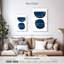 Avery Abstraction I - bleu marine
