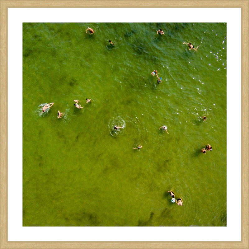 « green water ii » par karolis janulis, reproduction d’art encadrée, H 24 po x l 24 po x P 1,5 po