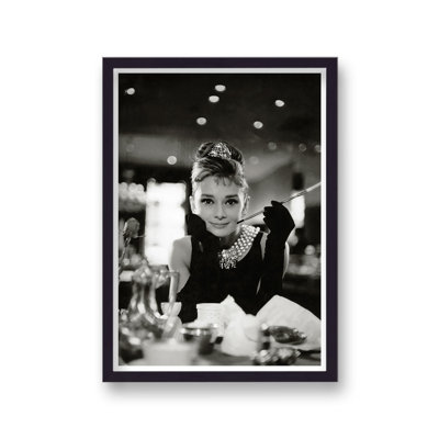 Audrey Hepburn Breakfast At Tiffany's Publicity Shot 4 - Single Picture Frame Print