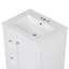 Meuble-lavabo de 24 po avec rangement, tablette réglable, panneau de fibres à densité moyenne et bois d'hévéa, cloisons amovibles-1582693115