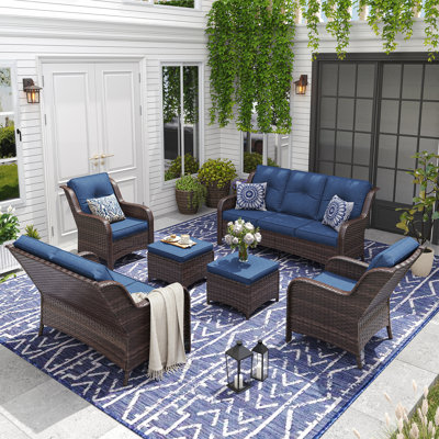 Pe Wicker Outdoor Conversation Sets