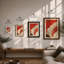 Radiating Forms Art Deco - Print-172748196-172748185