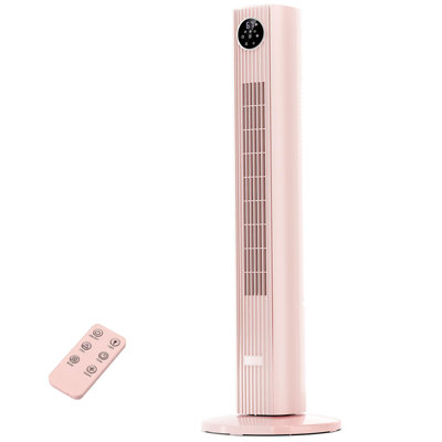 Fan Portable Floor Fans 85 Oscillating Fan Quiet Cooling 12H Timer Remote Control Standing Bladeless Electric 3 Wind Speeds 4 Modes Bedroom Office,36 inch