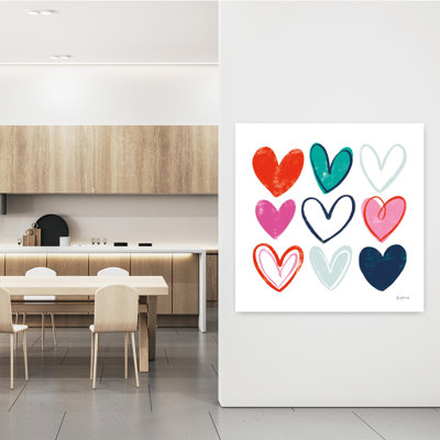 Contemporary Love Letters Vi avec art bleu-vert
