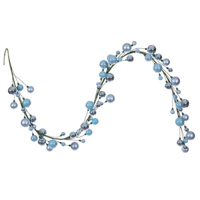Vickerman 6' Baby blue Ball Branch Garland.