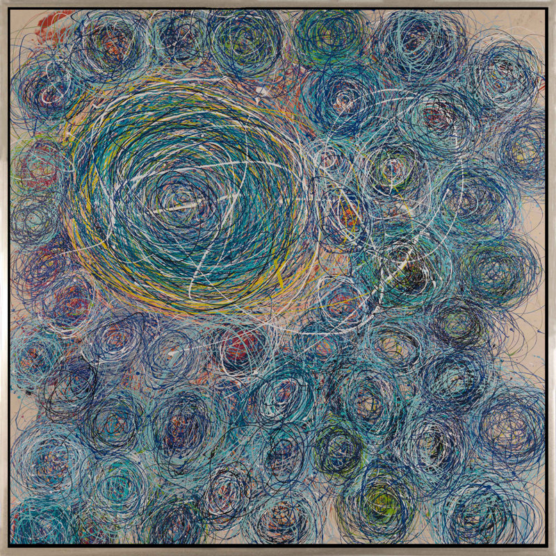 Open Space - Peinture sur toile avec cadre flottant
