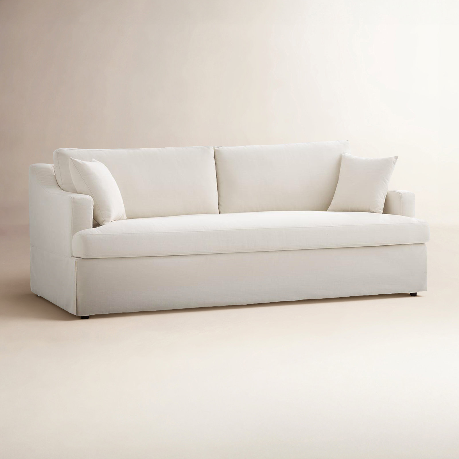 Lucie 89" Sofa, White