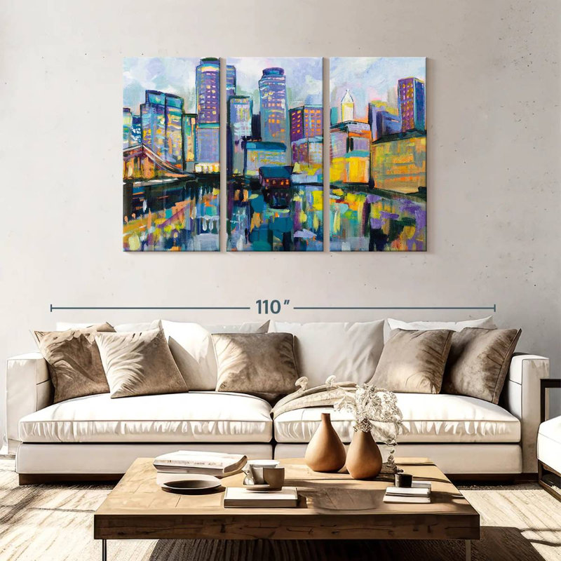 Sireci Boston Harbor, 48" H x 74" W