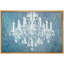 «Blue Pastel Paint», lustre en cristal blanc, lumières de style, contemporain, relax, calme, art mural sur toile-93589367-93589370