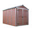 Skylight 10 Ft. W x 6 Ft. D Apex Polycarbonate Shed