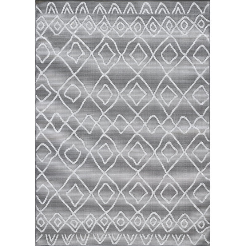 Tapis gris Destiny Calvyn, Rectangle 6 pi 7 po x 9 pi 2 po