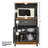Rolling Kitchen Cart with  Microwave Shelf, Utensil Drawer, Interior Cabinet Storage Space and Locking Wheels-116087268