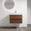 Meuble-lavabo mural avec lavabo en résine-497806937
