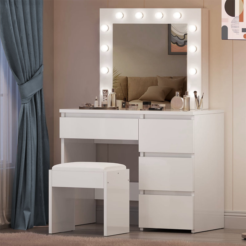 Randilynn Dressing Table with Mirror