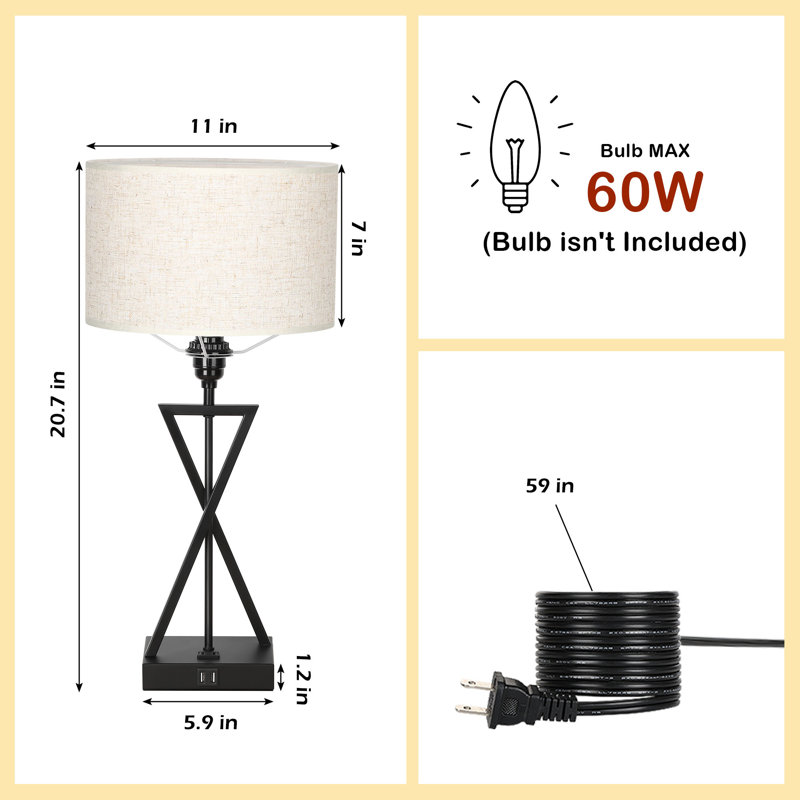 Edikan Metal Table Lamp