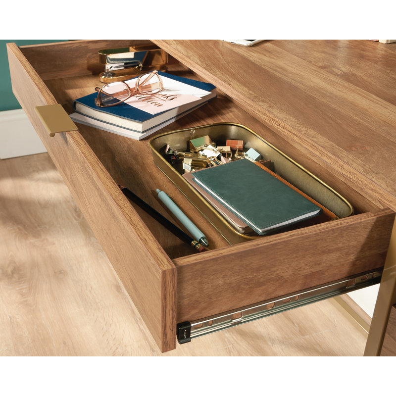 Sindoori Mango Wood Desk with Drawer and Filing Cabinet