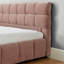 Lit tapissier, base de lit tapissier confortable, tissu chenille, avec tête de lit et base de lit solide. Avec tiroir pour le rangement-131128993-131128994