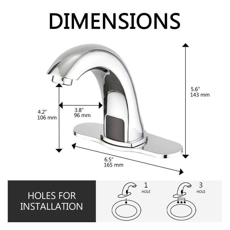 Touchless Single Hole Bathroom Faucet