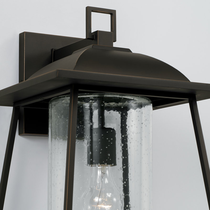 Lanterne murale d'extérieur 16,25 po H, Bronze huilé, H 16,25 po x l 10,5 po x P 11,25 po