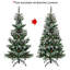 Arbre de Noël artificiel avec flocage enneigé de 5 pi avec aiguilles de pin et baies rouges The Holiday Aisle®