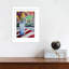 Montpellier Blue Vase And Window Box Framed On Paper by Montpellier Print-1582514927-1582514928
